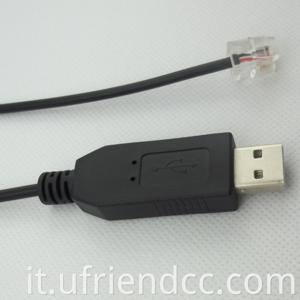 FT232 UART TTL CONVERTIDOR USB 2.0 RS232 Adattatore cavo da USB a RJ11 con cavo rotondo a livello TTL FTDI per PC e Terminal POS